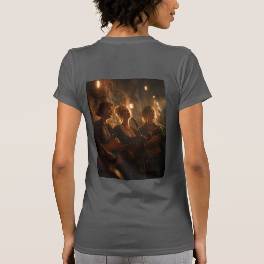 ベラ+キャンバス 女性スリムフィットTシャツ Tシャツ (裏面)