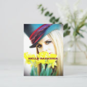 ベラ – フラワーズ – はがき (スタンド正面)