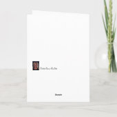 「ベラ」ブランク ユニークなグリーティング カード (裏面)