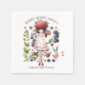 ベリお洒落ースウィートガールズバースデーパーティー スタンダードカクテルナプキン (正面)