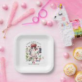 ベリお洒落ースウィートガールズバースデーパーティー ペーパープレート (パーティー)