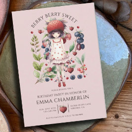 ベリお洒落ースウィートガールズバースデーパーティー 招待状