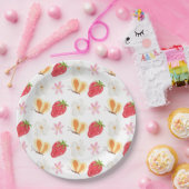ベリお洒落ー甘いちご赤ちゃん ペーパープレート (パーティー)