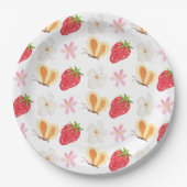 ベリお洒落ー甘いちご赤ちゃん ペーパープレート (正面)