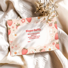 ベリお洒落ー甘いピンクのおむつラッフル エンクロージャーカード