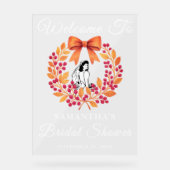 ベリお洒落ー離れ秋ブライダルシャワーへようこそ アクリルサイン (正面)