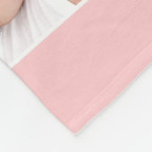 ベリかわいらしー小枝ピンクベビー初年度写真 フリースブランケット (角)