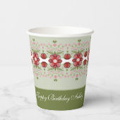 ベリかわいらしー色フローラ 紙コップ (裏面)