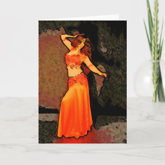 ベリエレガントダンサーグリーティングカード カード (正面)