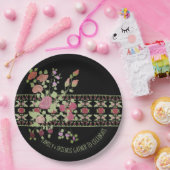 ベリエレガントーシェードフローラ ペーパープレート (パーティー)