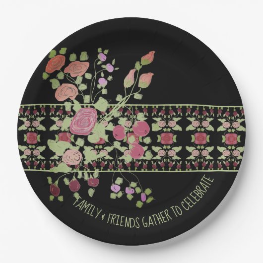 ベリエレガントーシェードフローラ ペーパープレート (正面)