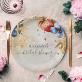 ベリエレガントースイートストロベリーブライダルシャワー ペーパープレート