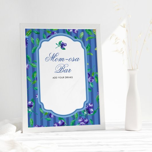 ベリエレガントースイートブルーベリーモモモモザバー ポスター