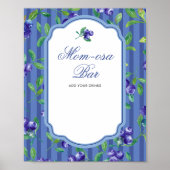 ベリエレガントースイートブルーベリーモモモモザバー ポスター (正面)