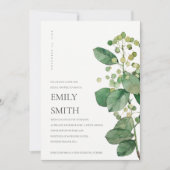 ベリエレガントー葉の葉ブライダルシャワー招待状 サンキューカード (正面)
