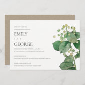 ベリエレガントー葉リハーサルディナー招待状 サンキューカード (正面/裏面)