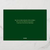 ベリエレガントー離れクリスマス家族1枚の写真 箔シーズンカード (裏面)