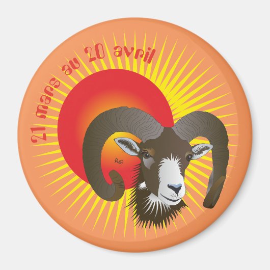 ベリエ21火星au 20 avril Magnet マグネット (正面)