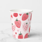 ベリカスタムーファーストコケットピンクボウ1st誕生日 紙コップ (裏面)