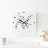 ベリカッコいいーパロツの壁時計 スクエア壁時計 (ホーム)