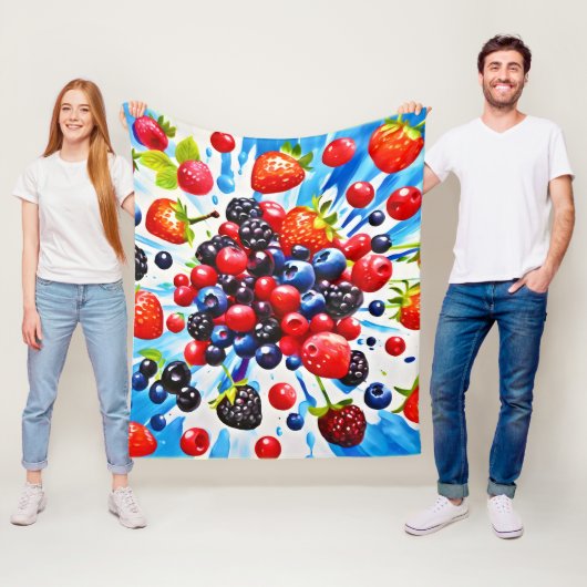 ベリカラフルーフィエスタデザイン フリースブランケット (インサイチュ)