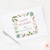 ベリカラフルーブロピホッピーホリデーズファミリーギフト スクエアシール (封筒)