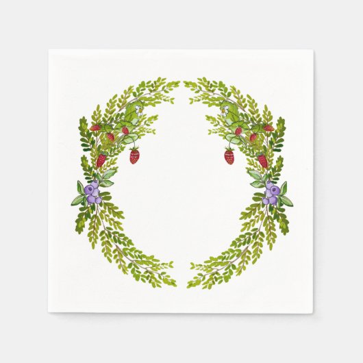 ベリカラフルーマウスマットcの水色パターン スタンダードカクテルナプキン (正面)