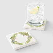 ベリカラフルーマウスマットcの水色パターン ストーンコースター (横)