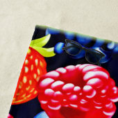 ベリカラフルーメドレーデザイン ビーチタオル (インサイチュ)