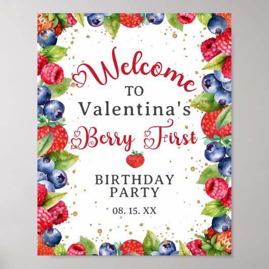 ベリカラフルー最初の誕生日パーティーへようこそ ポスター (正面)
