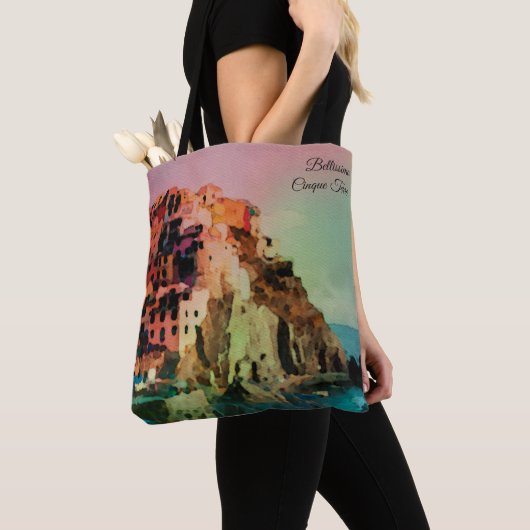 **ベリシマイタリアイタリアン語言語シンケテラ トートバッグ (クローズアップ)