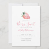 ベリシンプルースウィートベビーシャワー 招待状 (正面)