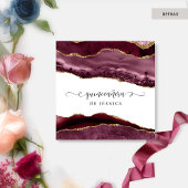 ベリスペインのーバーガンディーレッドリースキンセアニラ 招待状