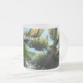 ベリセのヤシの木 フロストグラスマグカップ (正面右)