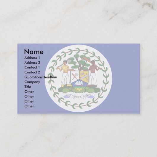 ベリセの旗 名刺 (正面)