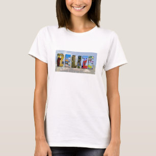 ベリセの熱帯ビーチの青い海旅行写真 Tシャツ
