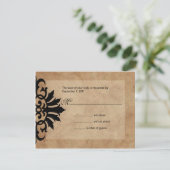 ベリセスクロール華麗さRSVPの(黒か日焼け)ヒース私達 出欠カード (スタンド正面)