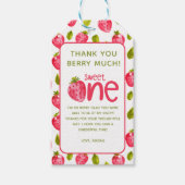 ベリパーソナライズされたーファースト誕生日ありがとう ギフトタグ (正面)