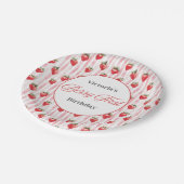 'ベリパーソナライズされたーファースト'誕生日プレート ペーパープレート (アングル)