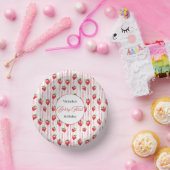 'ベリパーソナライズされたーファースト'誕生日ボウル ペーパープレート (パーティー)