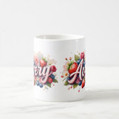 ベリパーソナライズされたーフローラ名MAG - Avery コーヒーマグカップ (中央)