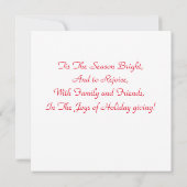 ベリボネドホリデーキャンドル カード (裏面)