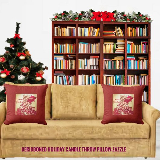 ベリボネドホリデーキャンドル クッション