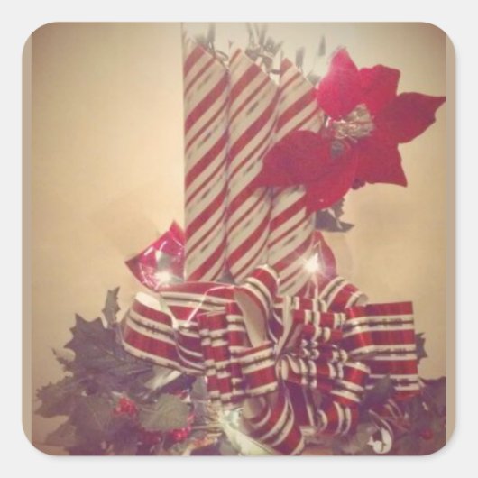 ベリボネドホリデーキャンドル スクエアシール (正面)