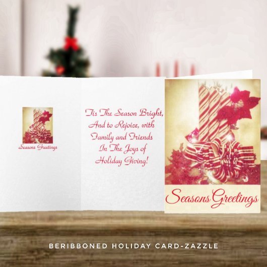 ベリボンドホリデーキャンドル カード