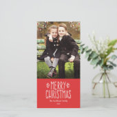 ベリメリーークリスマスフォトカード シーズンカード (スタンド正面)