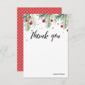 ベリメリーーパーソナライズされたサンキューステーショナリー 招待状 (正面/裏面)