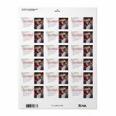 ベリメリーー |クリスマスフォト差出人住所 ラベル (フルシート)