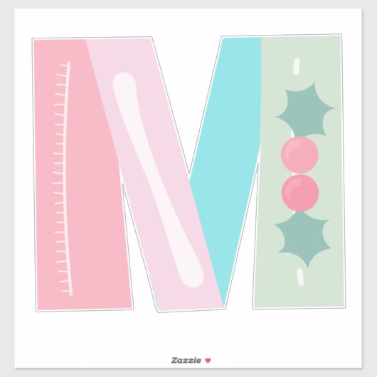 ベリメリーー[文字M] シール (シート)