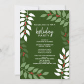 ベリモダンーの枝 – カクテルホリデーパーティー 招待状 (正面)